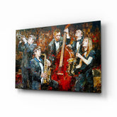 Music Group Glass Wall Art.